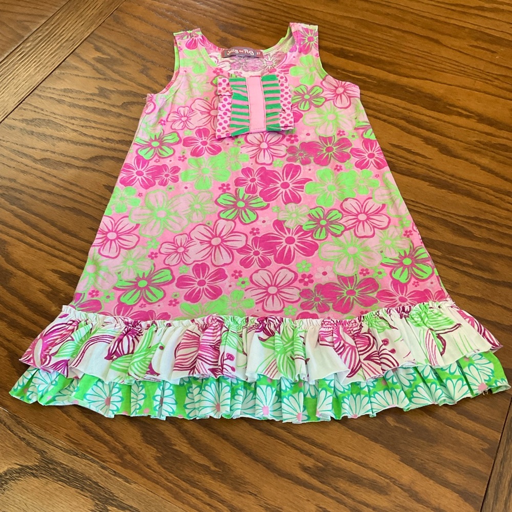 Jelly the Pug Girls Sleeveless Dress, Sz 2T